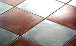 laying ceramic floor tiles